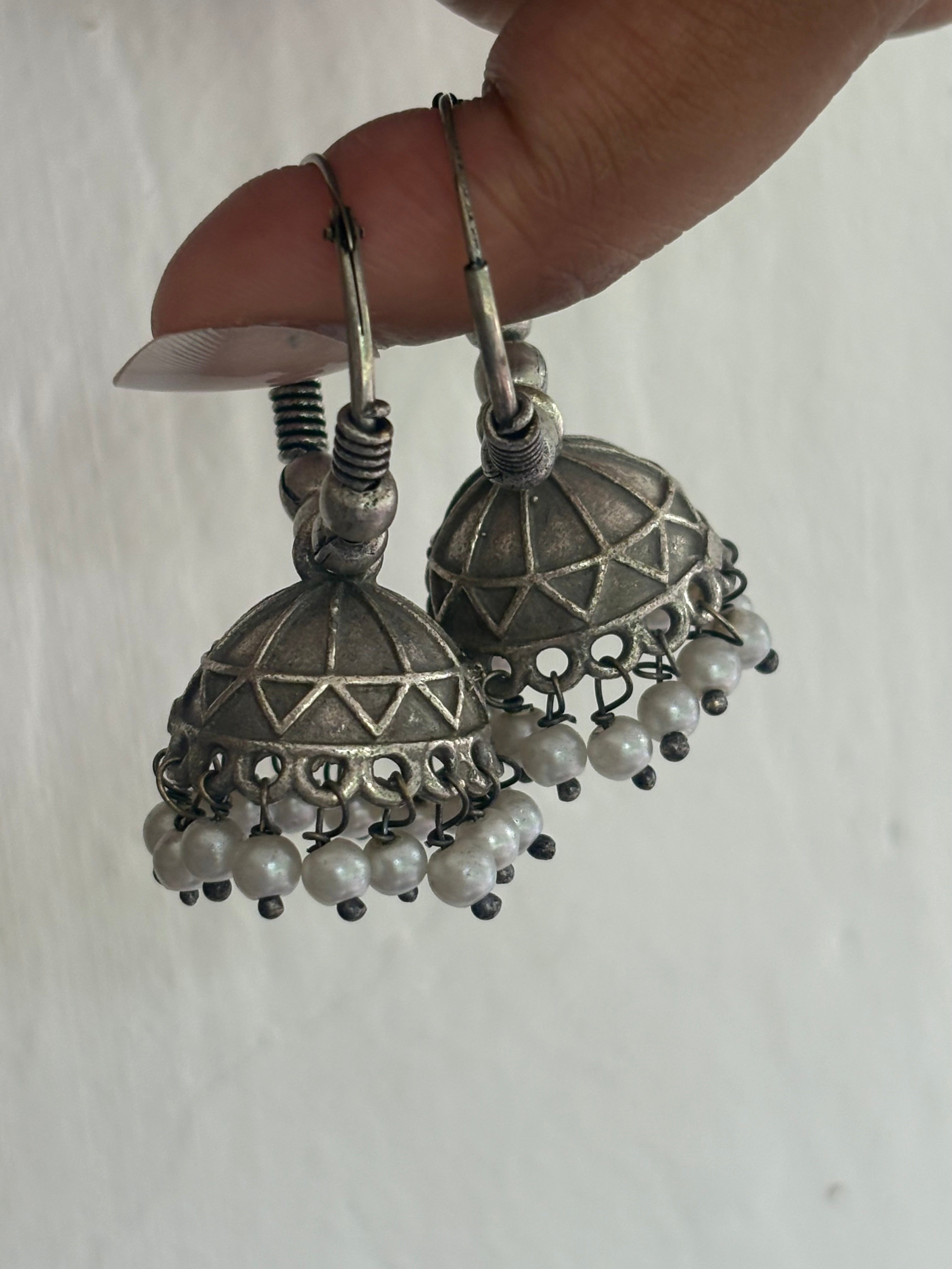 Boho Pearl Jhumkas