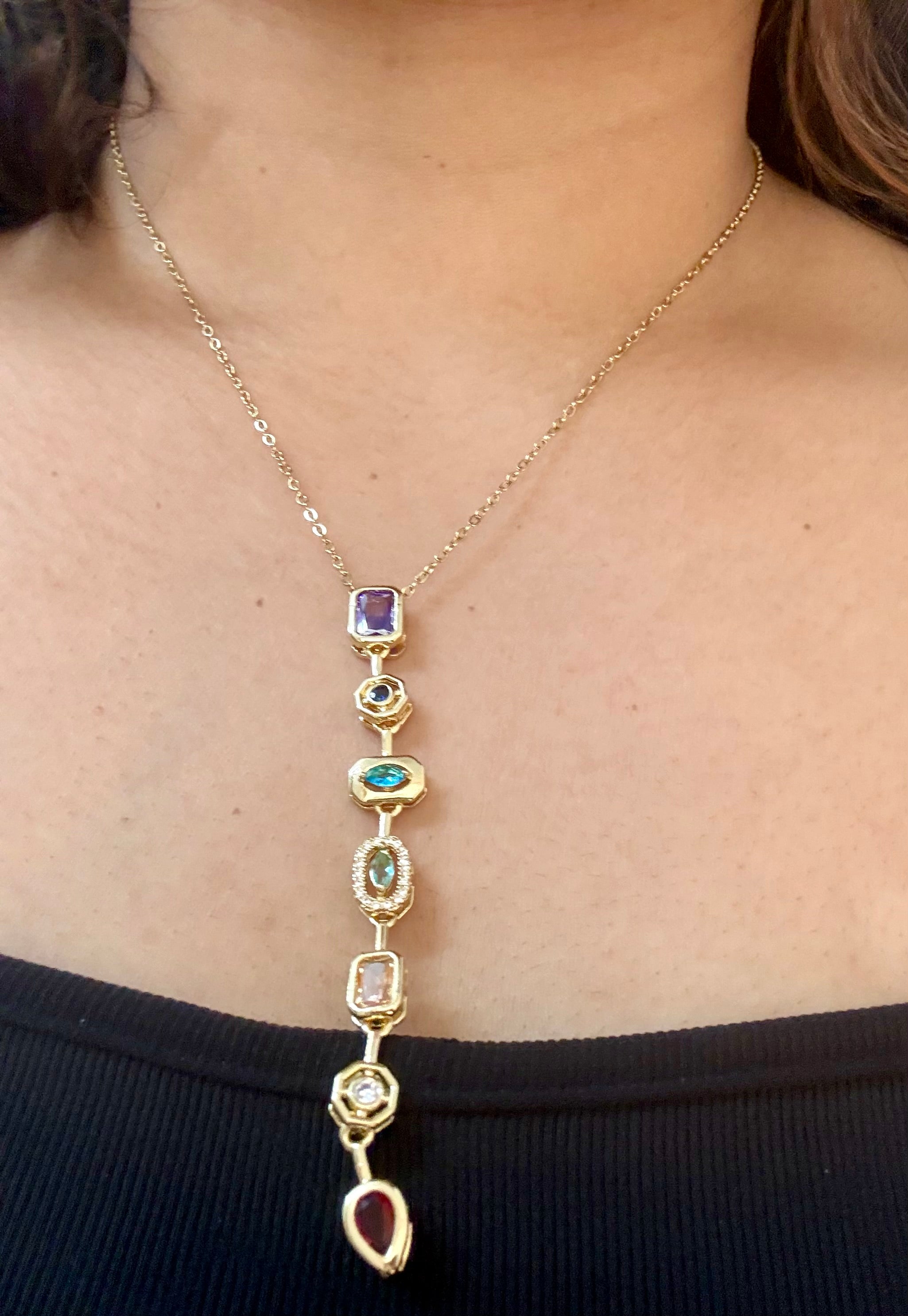 Multi Y Necklace