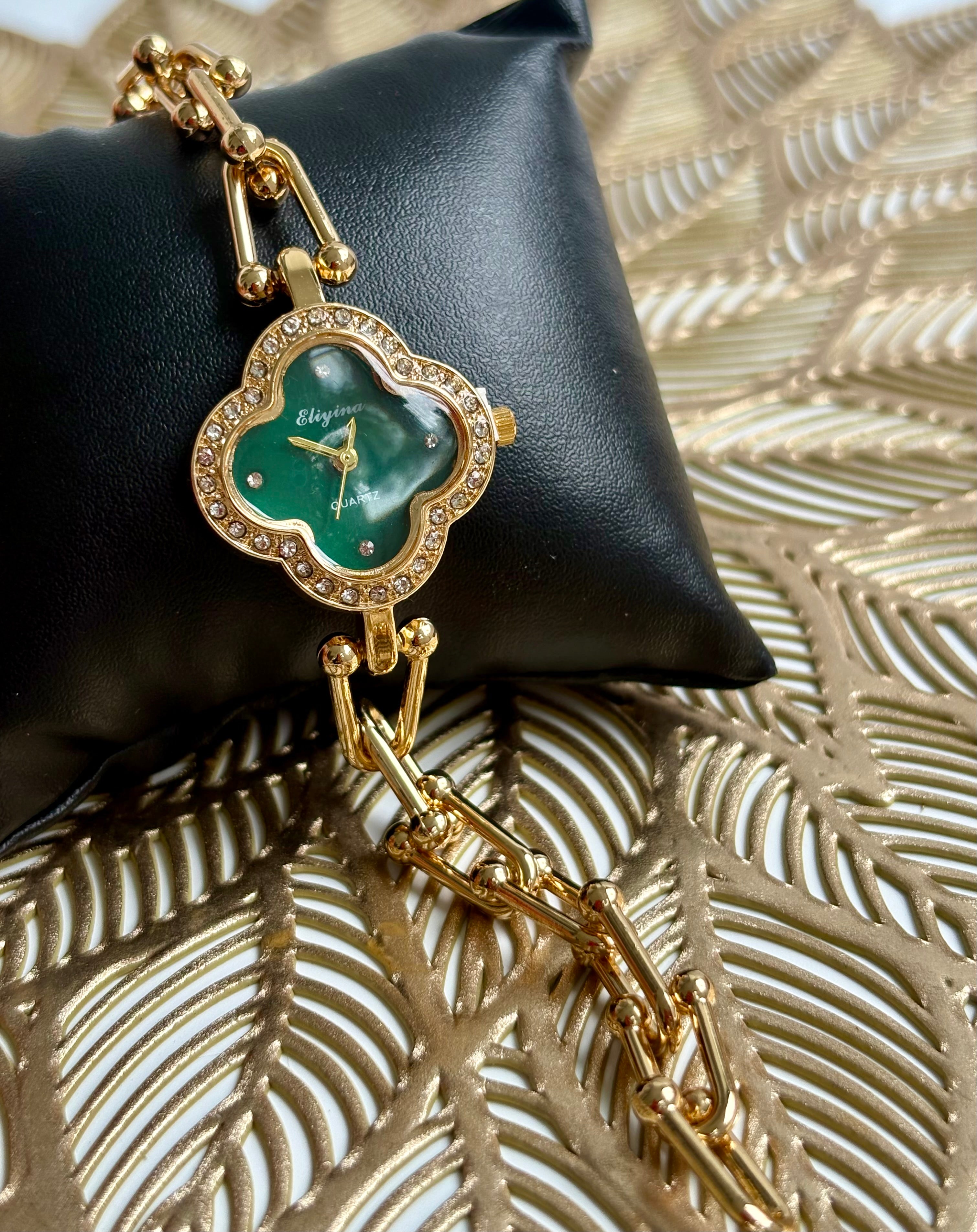 Clover Muse Watch - Green dial