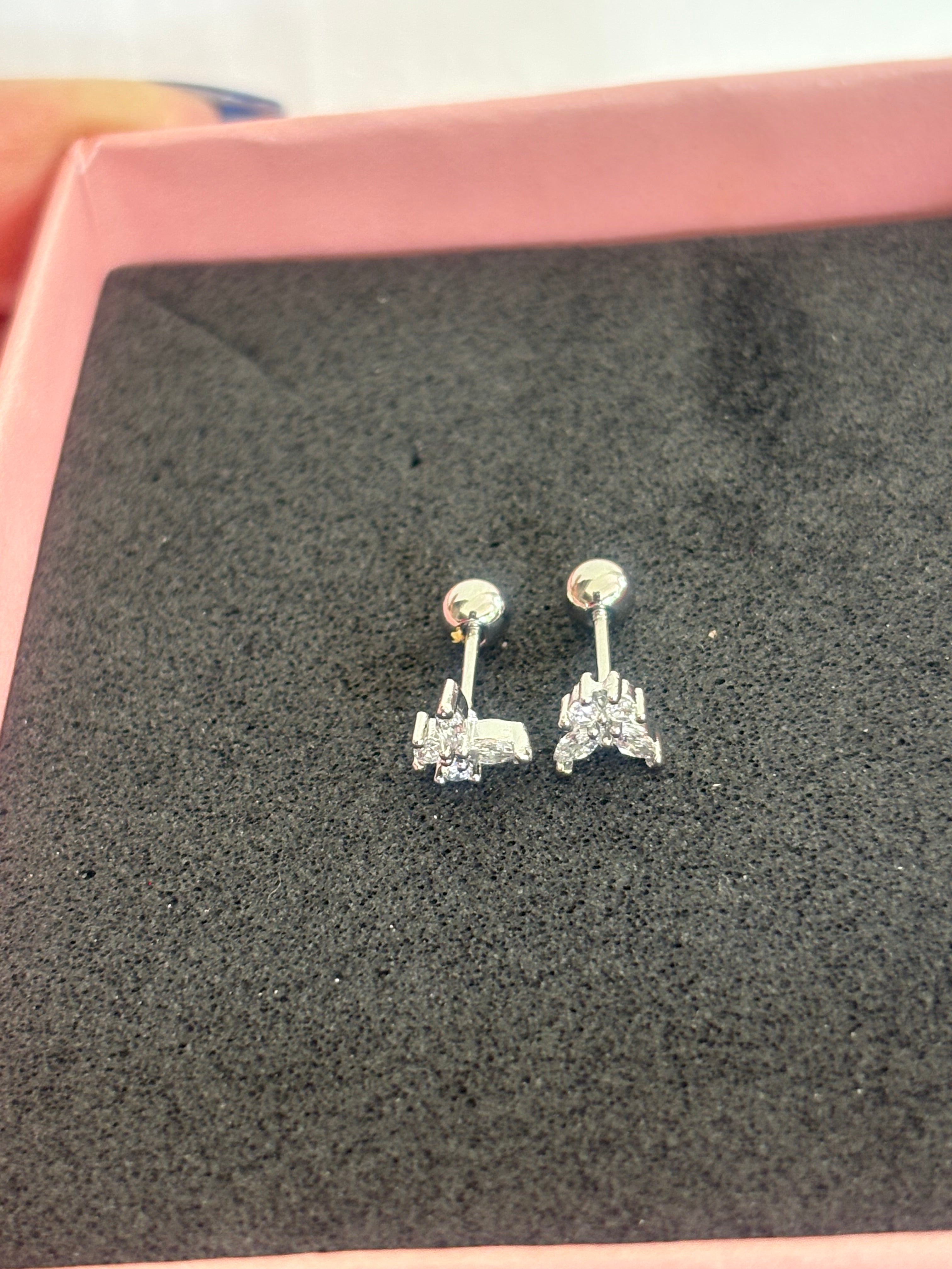 Silver wings Ballback Studs