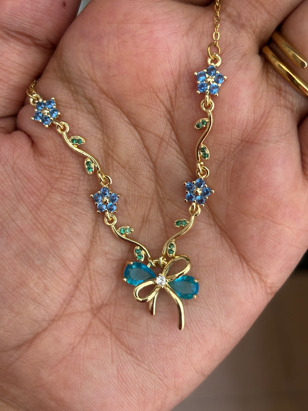 Blue Vine Necklace