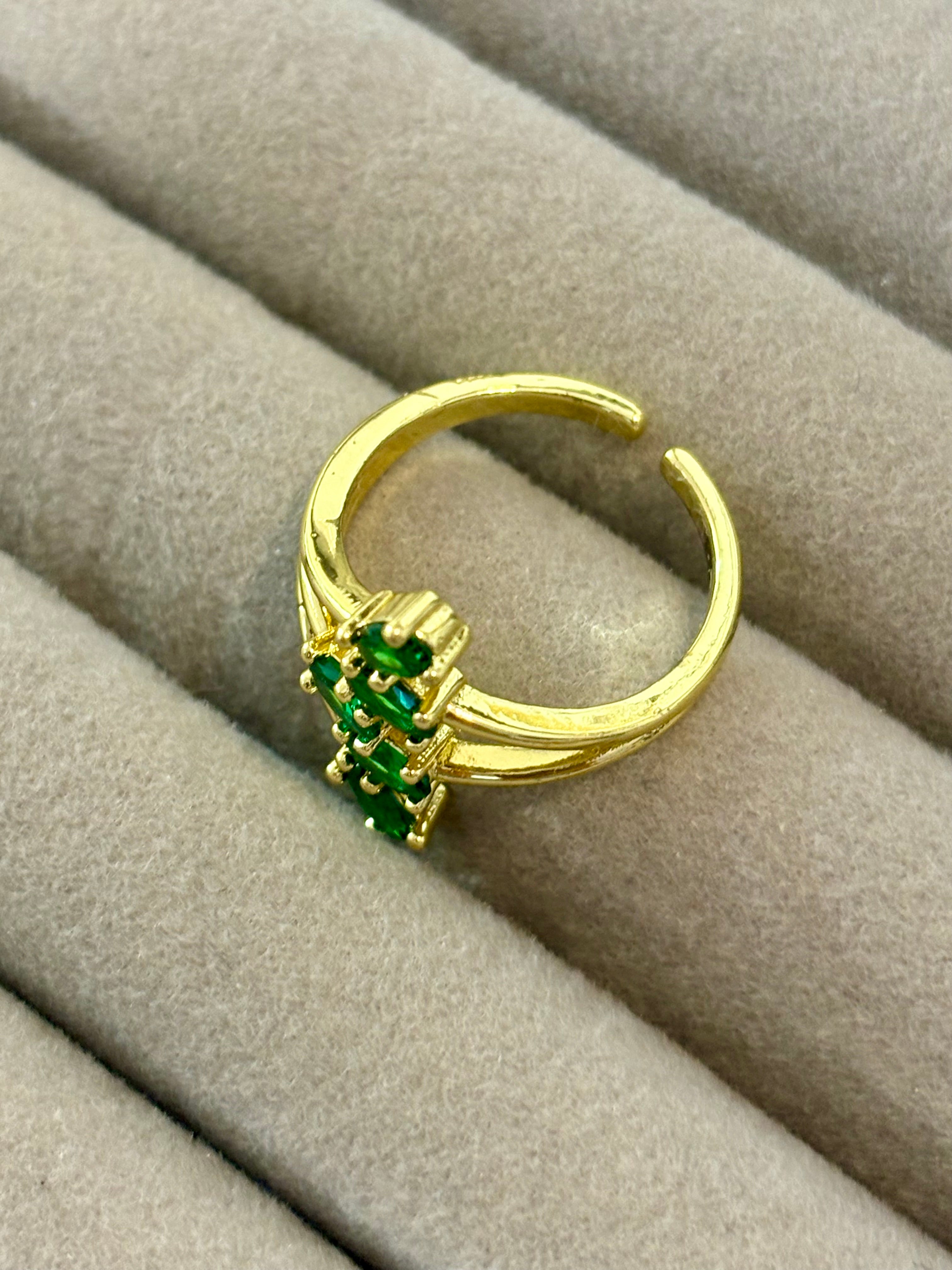Emerald Layer Ring