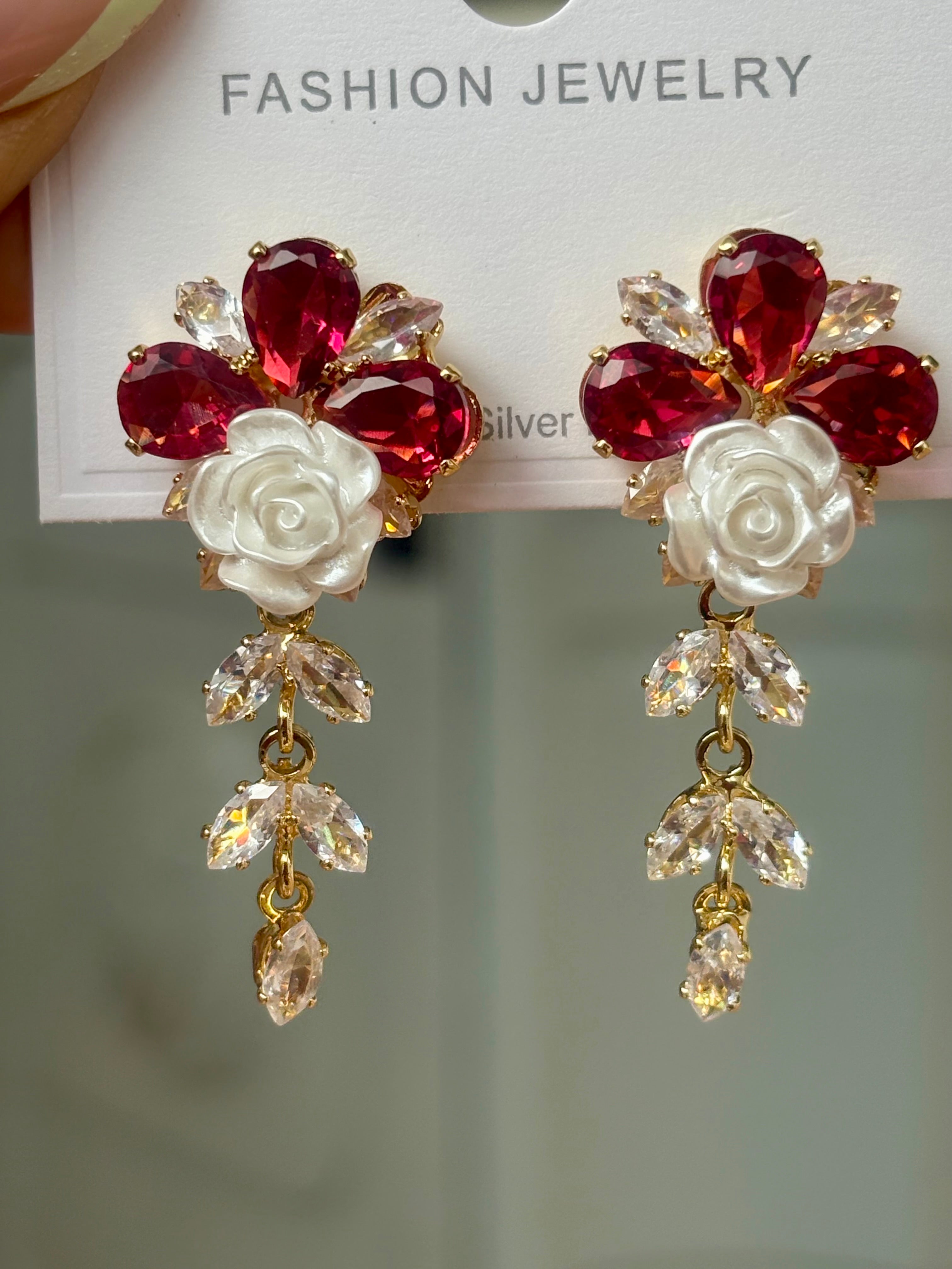 Scarlet Rosea Earrings