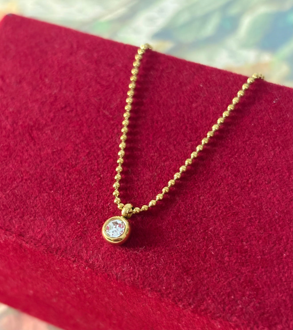 Aura Solitaire Necklace