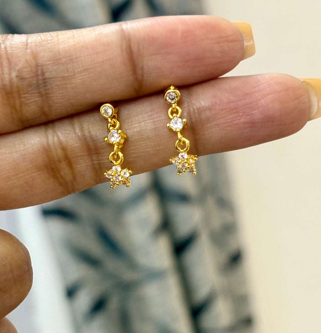 Twinkle Drop Ball Back Studs
