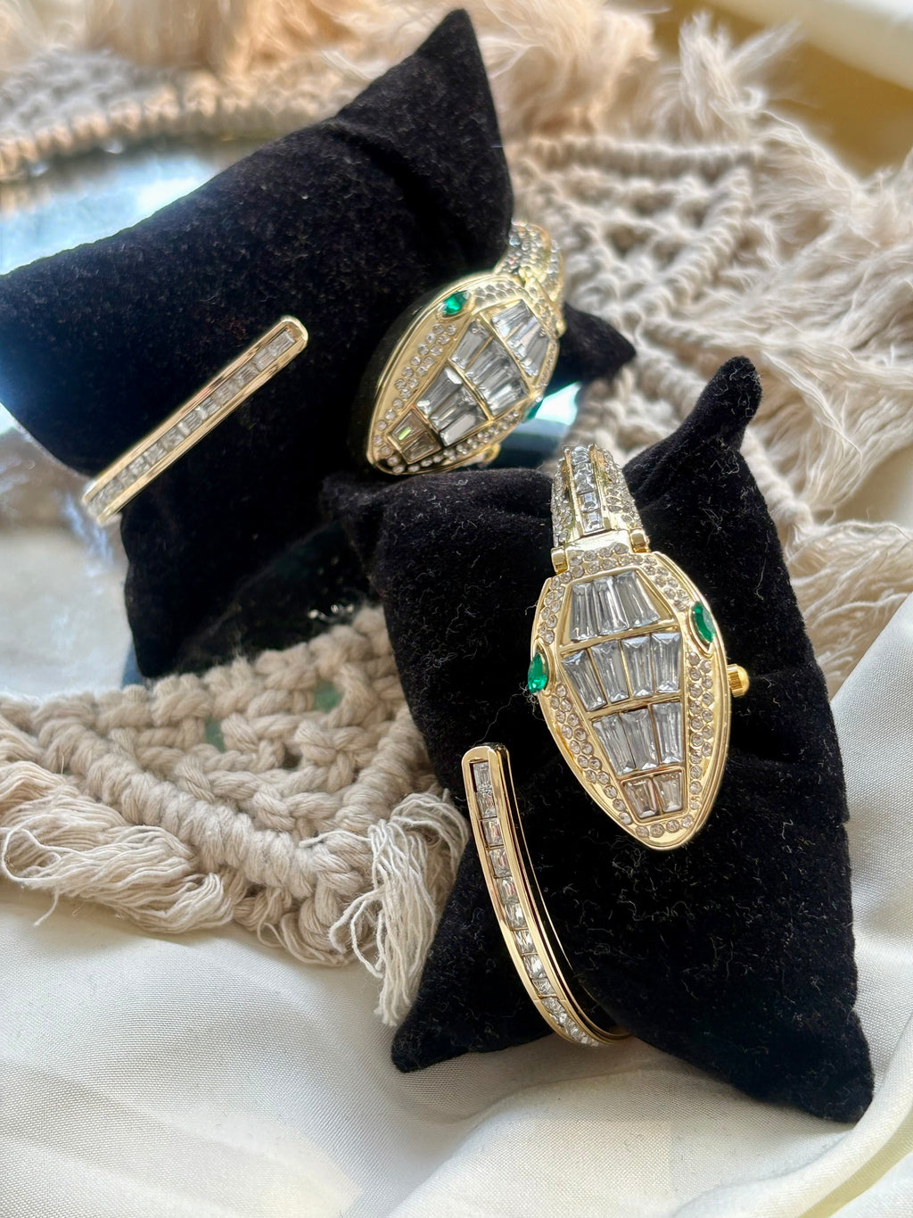 Diamond Snake Watch (Hidden Dial)