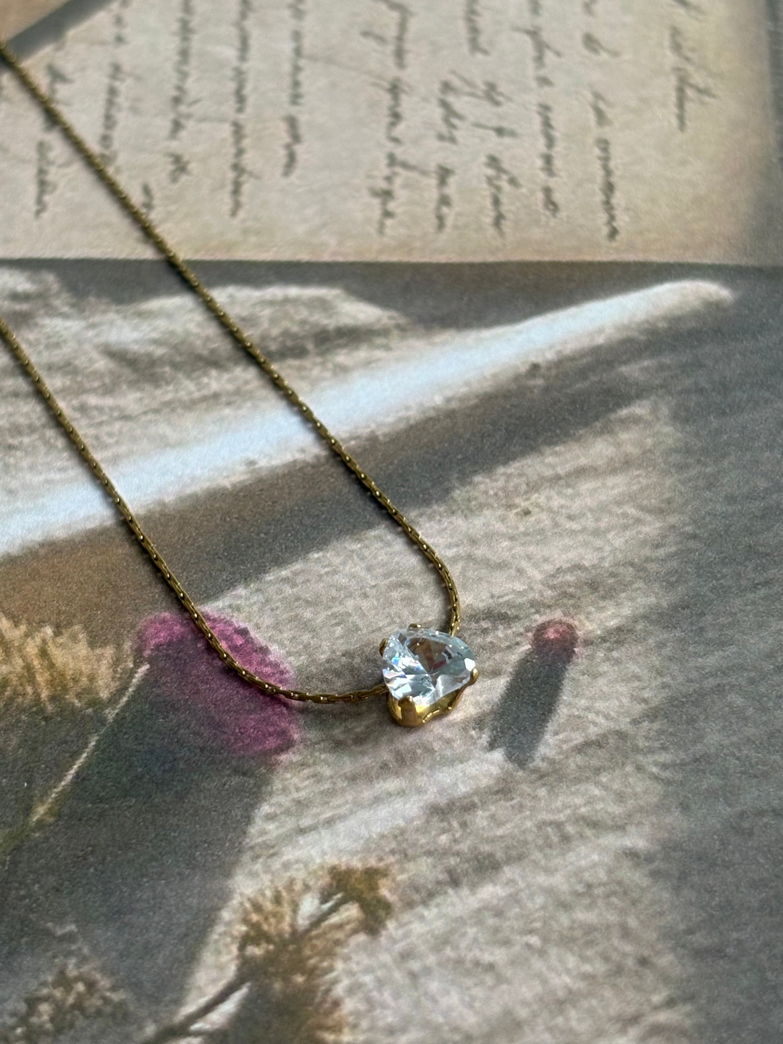 Minimalist Solitaire Necklace