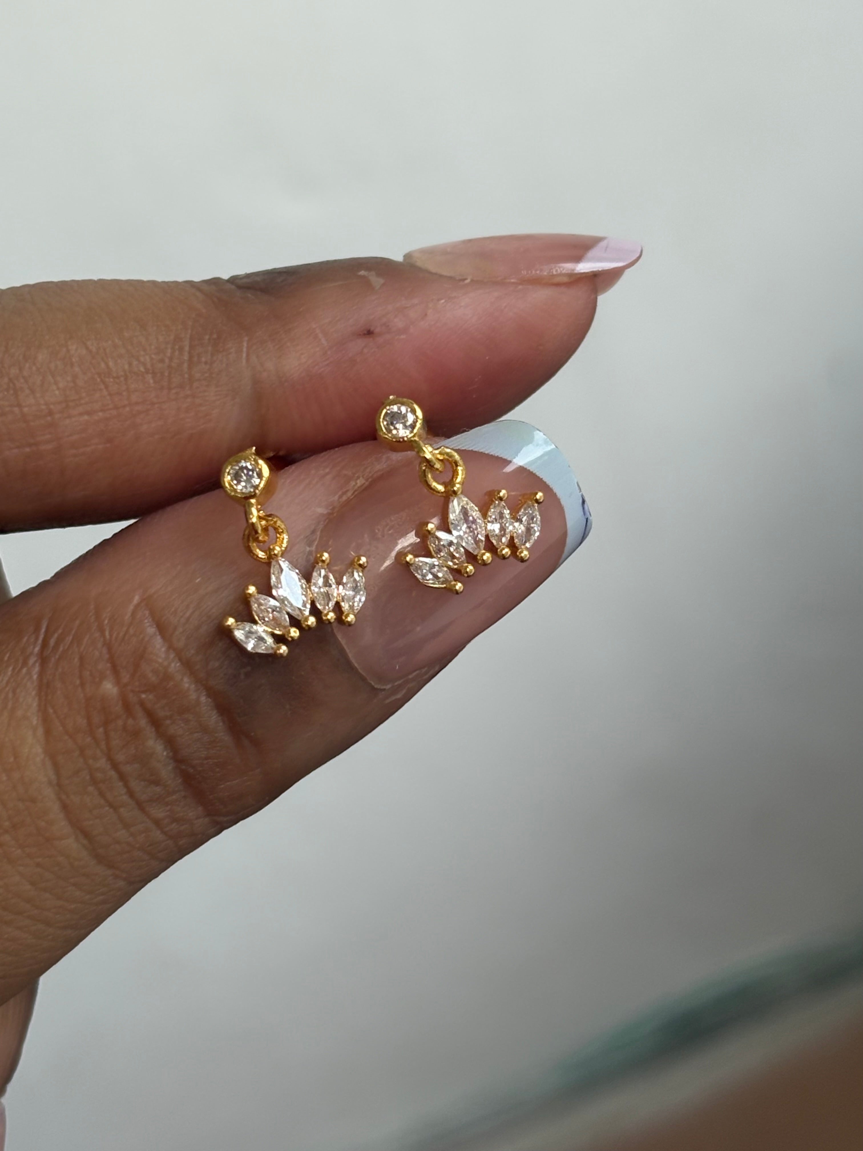 Dewdrop Bugadi Ball Studs