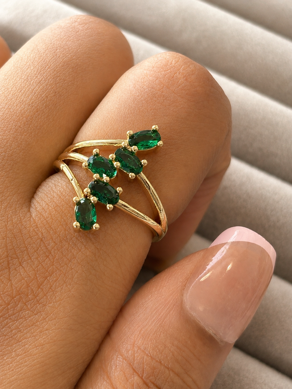 Emerald Layer Ring