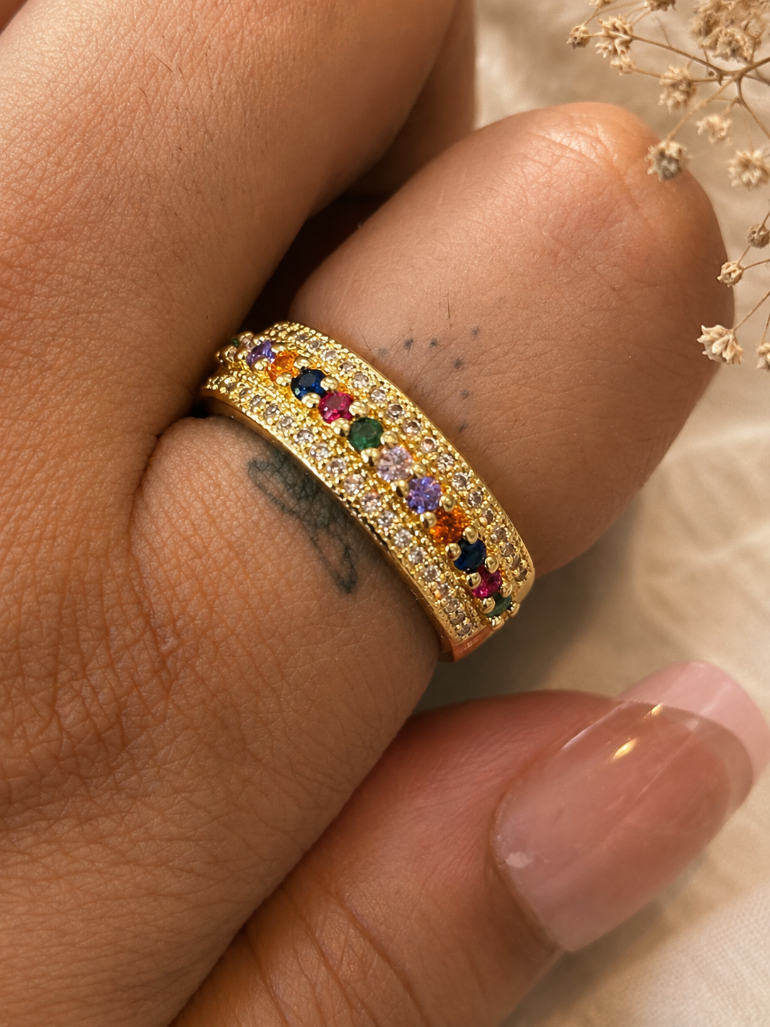 Rainbow Band Ring